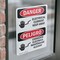 Signmission Electrical Current Keep Away Bilingual Danger Sign, Vinyl Decal, 7in W x 10in L, 2PK OS-2PACK-DS-D-710-VS-1194 - alternate 2